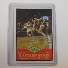 1973-74 TOPPS #205 ABA EASTERN SEMIS COUGARS VS NETS