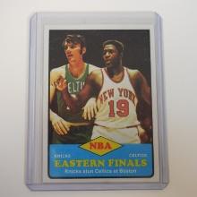 1973-74 TOPPS #66 NBA EASTERN FINALS KNICKS CELTICS