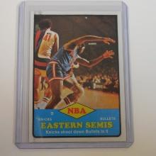 1973-74 TOPPS BASKETBALL #62 KNICKS BULLETS NBA EASTERN SEMIS