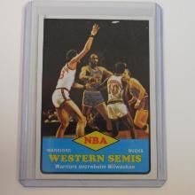 1973-74 TOPPS #65 NBA WESTERN SEMI FINALS WARRIOR BUCKS