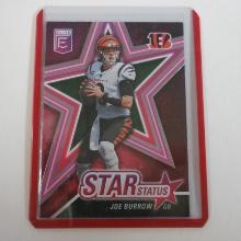 2022 DONRUSS ELITE JOE BURROW STAR STATUS PINK CINCINNATI BENGALS