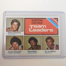 1975-76 TOPPS #117 BOSTON CELTICS TEAM LEADERS