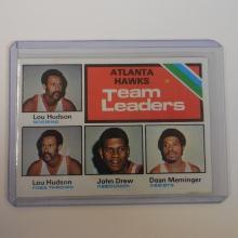 1975-76 TOPPS #116 ATLANTA HAWKS TEAM LEADERS