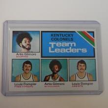 1975-76 TOPPS #280 KENTUCKY COLONELS ARTIS GILMORE LOUIE DAMPIER