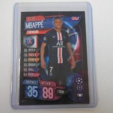 2019-20 TOPPS MATCH ATTAX KYLIAN MBAPPE SOCCER GAME CARD