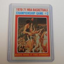 1971-72 TOPPS #134 NBA CHAMPIONSHIP GAME 2 KAREEM ABDUL JABBAR