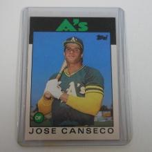 1986 TOPPS TRADED JOSE CANSECO ROOKIE CARD ATHLETICS RC