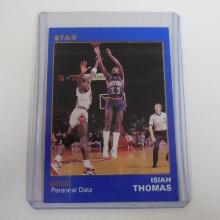 RARE 1990 STAR BASKETBALL ISIAH THOMAS GOLD PERSONAL DATA 1 OF 1500