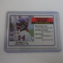 1983 TOPPS FOOTBALL CHICAGO BEARS TEAM LEADERS WALTER PAYTON