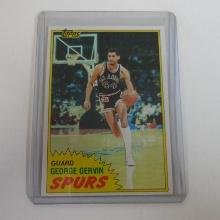 1981-82 TOPPS BASKETBALL GEORGE GERVIN SAN ANTONIO SPURS