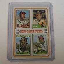 1974 TOPPS BASEBALL #4 HANK AARON SPECIAL 1962 1963 1964 1965