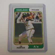 1974 TOPPS #7 JIM CATFISH HUNTER OAKLAND ATHLETICS