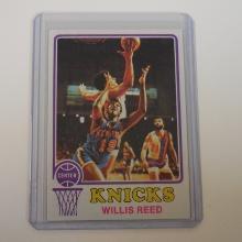 1973-74 TOPPS #105 WILLIS REED NEW YORK KNICKS