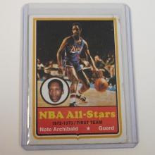 1973-74 TOPPS #1 NATE ARCHIBALD NBA ALL STARS KANSAS CITY OMAHA KINGS