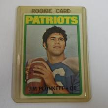 1972 TOPPS FOOTBALL #65 JIM PLUNKETT ROOKIE CARD PATRIOTS RC