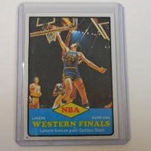 1973-74 TOPPS #67 LAKERS WARRIORS NBA WESTERN FINALS