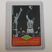 1973-74 TOPPS #207 ABA EASTERN FINALS KENTUCKY COLONELS CAROLINA COUGARS