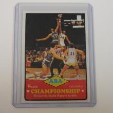 1973-74 TOPPS #208 ABA CHAMPIONSHIP INDIANA PACERS KENTUCKY COLONELS