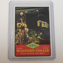 1973-74 TOPPS #206 ABA WESTERN FINALS PACERS STARS