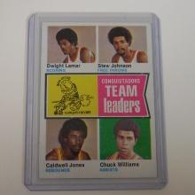 1974-75 TOPPS #228 SAN DIEGO CONQUISTADORS TEAM LEADERS