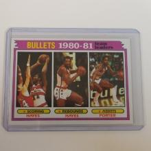 1981-82 TOPPS #66 WASHINGTON BULLETS TEAM LEADERS HAYES PORTER