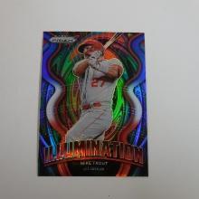 2022 PANINI PRIZM MIKE TROUT ILLUMINATION RED WHITE BLUE PRIZM ANGELS