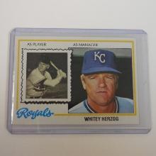 1978 TOPPS #299 WHITEY HERZOG KANSAS CITY ROYALS MANAGER