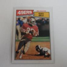 1987 TOPPS FOOTBALL #115 JERRY RICE 2ND YEAR CARD 49ERS