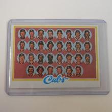 1978 TOPPS #302 CHICAGO CUBS TEAM CARD CHECKLIST