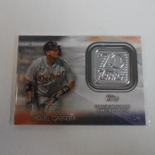 2021 TOPPS BASEBALL MIGUEL CABRERA TOPPS 70TH ANNIVERSARY PATCH