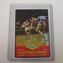 1973-74 TOPPS #205 ABA EASTERN SEMI FINALS COUGARS NETS