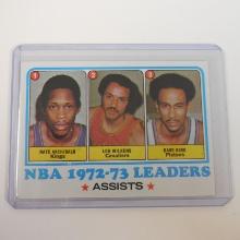 1973-74 TOPPS #158 NBA 1972-73 ASSIST LEADERS ARCHIBALD WILKENS BING