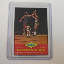 1973-74 TOPPS #204 ABA EASTERN SEMIS COLONELS OVERCOME DR J SQUIRES