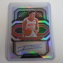 2020-21 PANINI PRIZM ISAIAH HARTENSTEIN AUTOGRAPH PENMANSHIP SILVER PRIZM