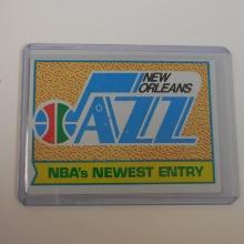 1974-75 TOPPS #92 NEW ORLEANS JAZZ TEAM LOGO CARD