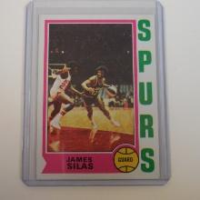 1974-75 TOPPS #186 JAMES SILAS SAN ANTONIO SPURS