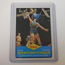 1973-74 TOPPS #67 NBA WESTERN FINALS LAKERS WARRIORS