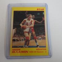 1990 THE STAR COMPANY HAKEEM OLAJUWON 1989-90 SEAOSN 2 HOUSTON ROCKETS