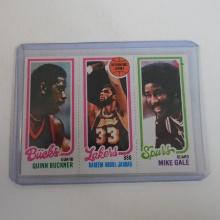 1980-81 TOPPS BASKETBALL BUCKNER KAREEM ABDUL JABBAR MIKE GALE