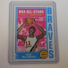 1974-75 TOPPS #80 BOB MCADOO BUFFALO BRAVES ALL STAR