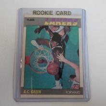 1987-88 FLEER BASKETBALL #42 A.C. GREEN ROOKIE CARD LAKERS