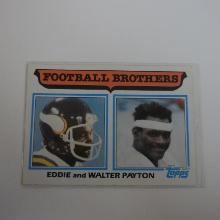 1982 TOPPS FOOTBALL #269 FOOTBALL BROTHERS EDDIE AND WALTER PAYTON