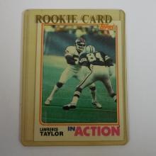 1982 TOPPS FOOTBALL #435 LAWRENCE TAYLOR IN ACTION ROOKIE CARD HOF RC