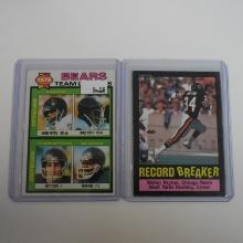 1979 AND 1985 TOPPS FOOTBALL WALTER PAYTON TWO CARD