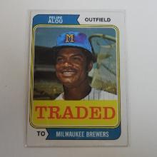 1974 TOPPS BASEBALL #485T FELIPE ALOU TRADED MILWAUKEE BREWERS