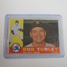 1960 TOPPS BASEBALL #270 BOB TURLEY NEW YORK YANKEES