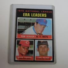 1971 TOPPS BASEBALL #68 NATIONAL LEAGUE ERA LEADERS TOM SEAVER