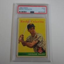 1958 TOPPS BASEBALL #368 ROCKY COLAVITO GRADED PSA 5 EX INDIANS 2ND YEAR CARD