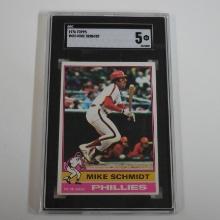 1976 TOPPS BASEBALL #480 MIKE SCHMIDT PHILADELPHIA PHILLIES GRADED SGC 5 EX