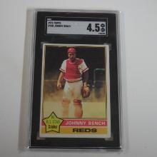 1976 TOPPS BASEBALL #300 JOHNNY BENCH ALL STAR GRADED SGC 4.5